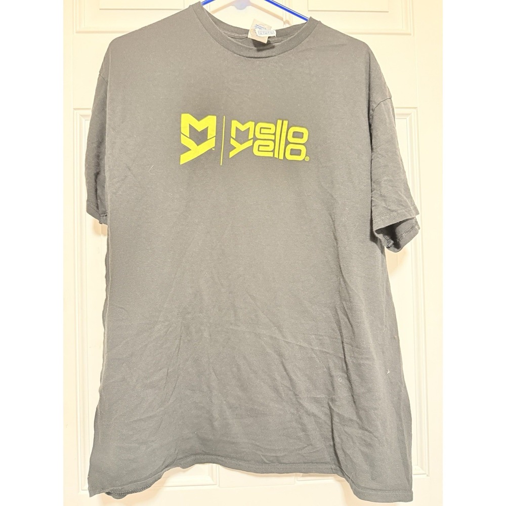 Mellow Yellow Soda Logo Vtg Black Tee‎ Size Xl